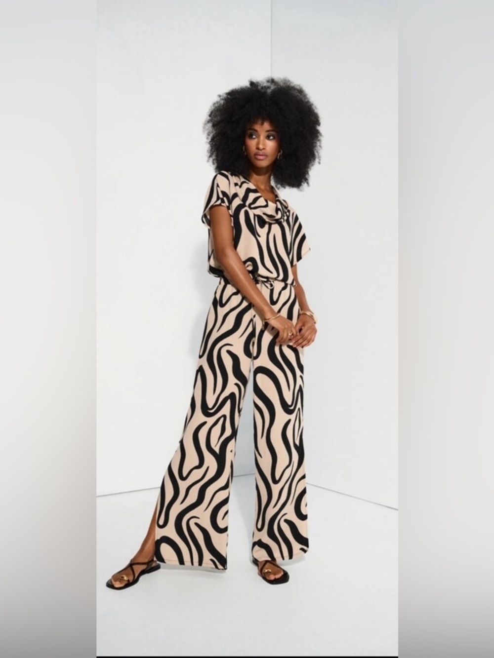 Relaxed Abstract Trousers Style 252178